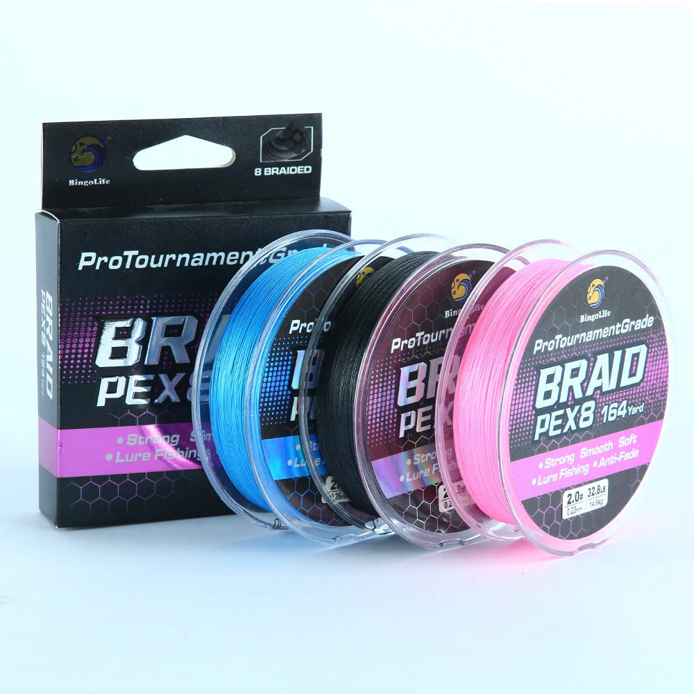 Bingolife professional Pro tournament grade 8-strand braided fishing line