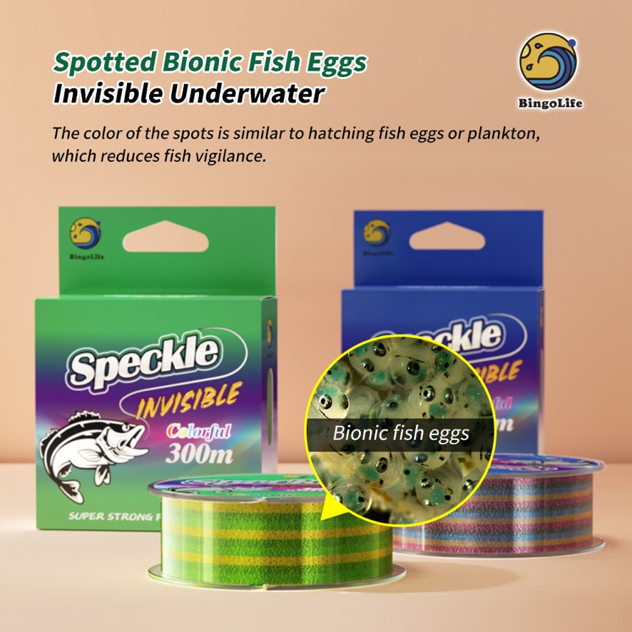 Speckled bionic fish egg camouflage fishing line