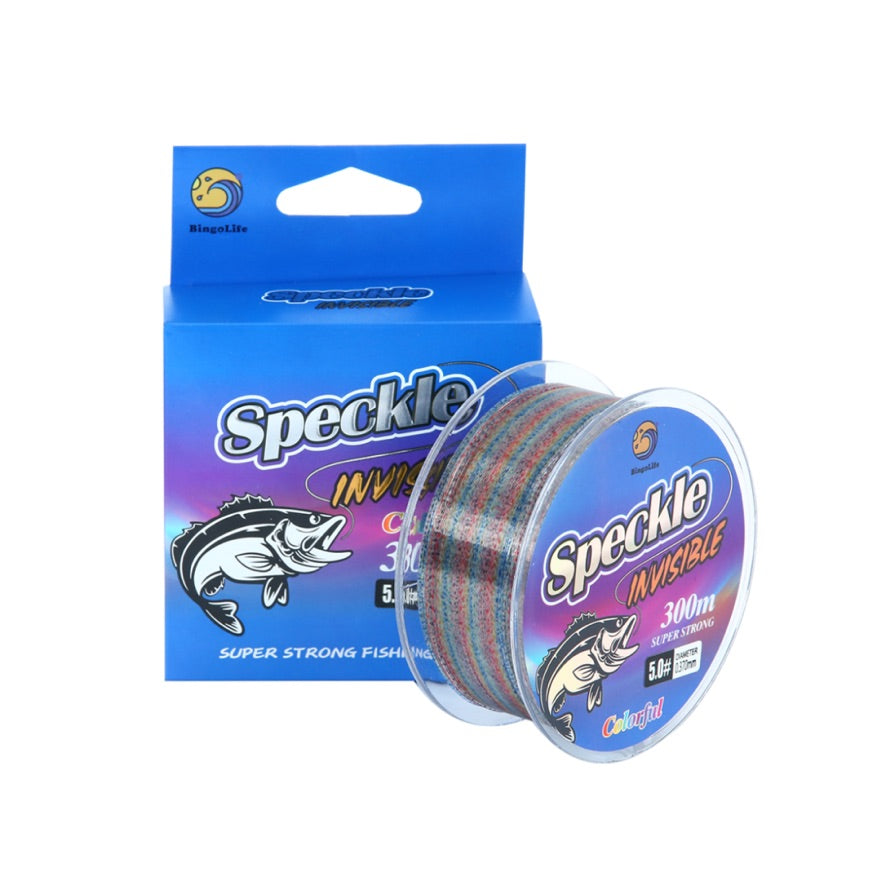 Green colorful speckle monofilament product